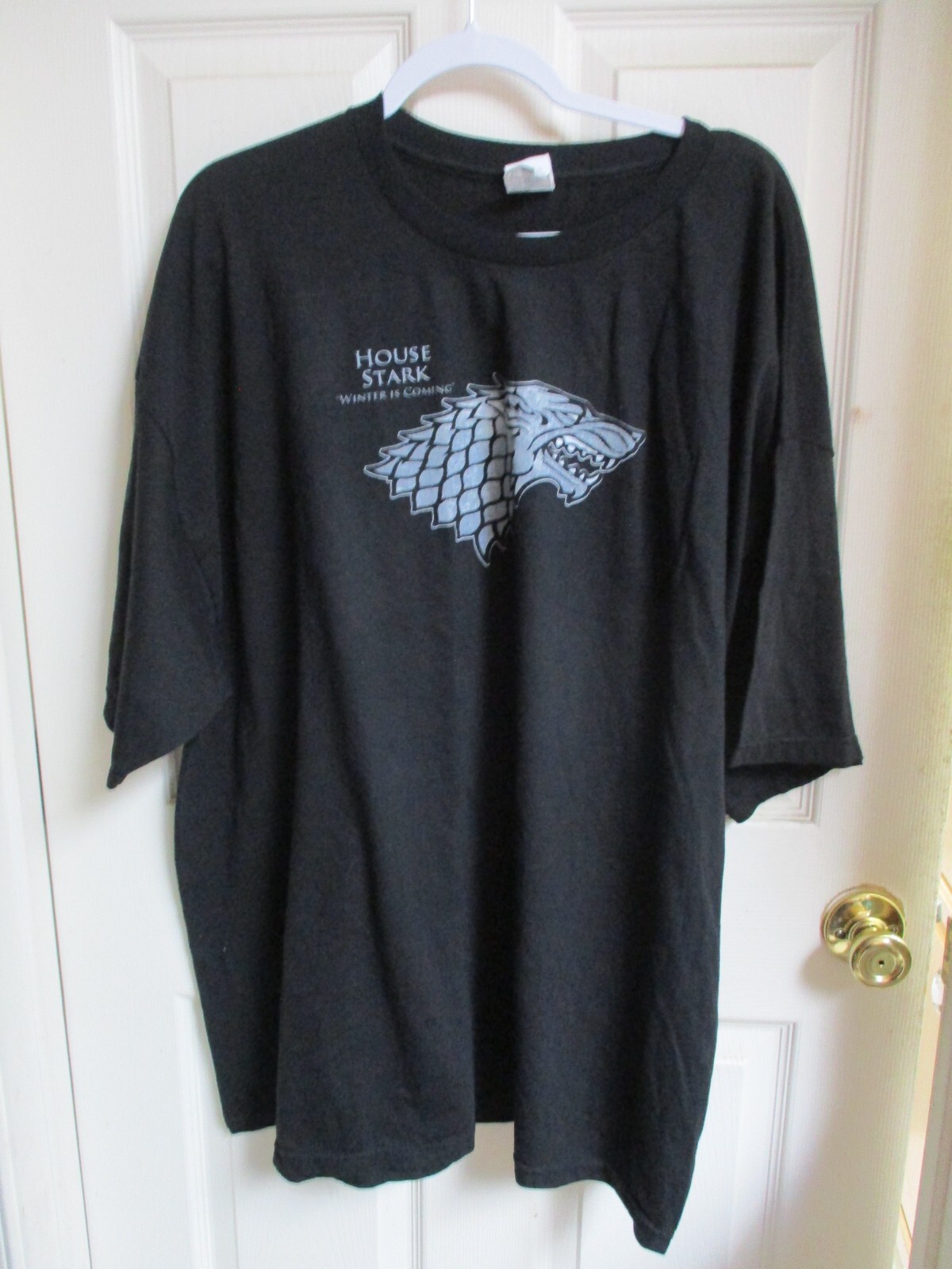 Game Of Thrones Stark Winter Is Coming T-Shirt Men's Black 3XLT Never Worn gallery