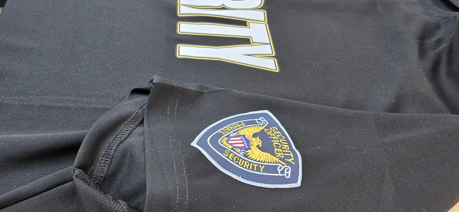 Security polo shirt 3D Effect Print Black Adult collar Private Security Uniform gallery