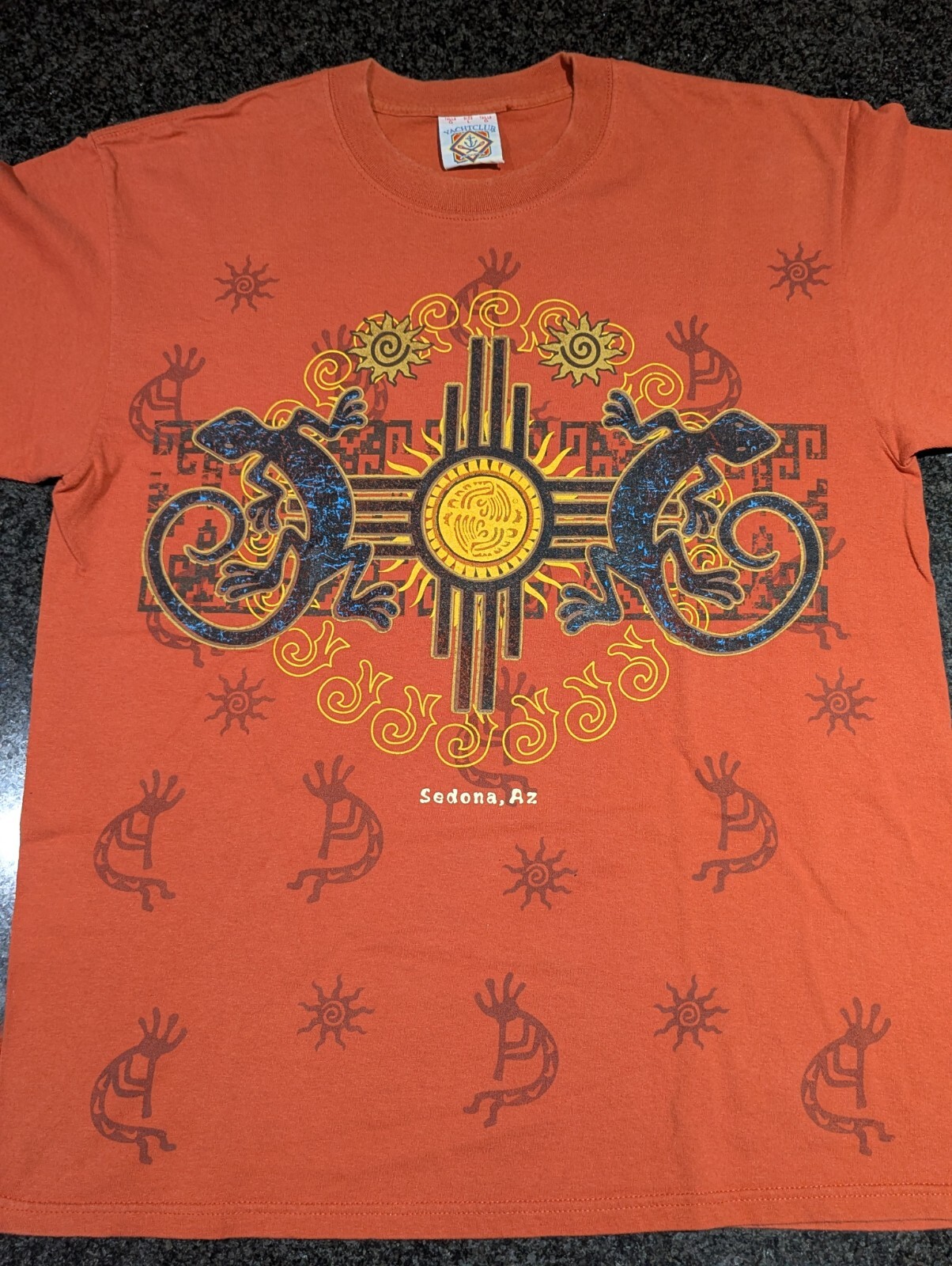 Vintage Sedona Arizona AZ Men's Large Orange Shirt gallery