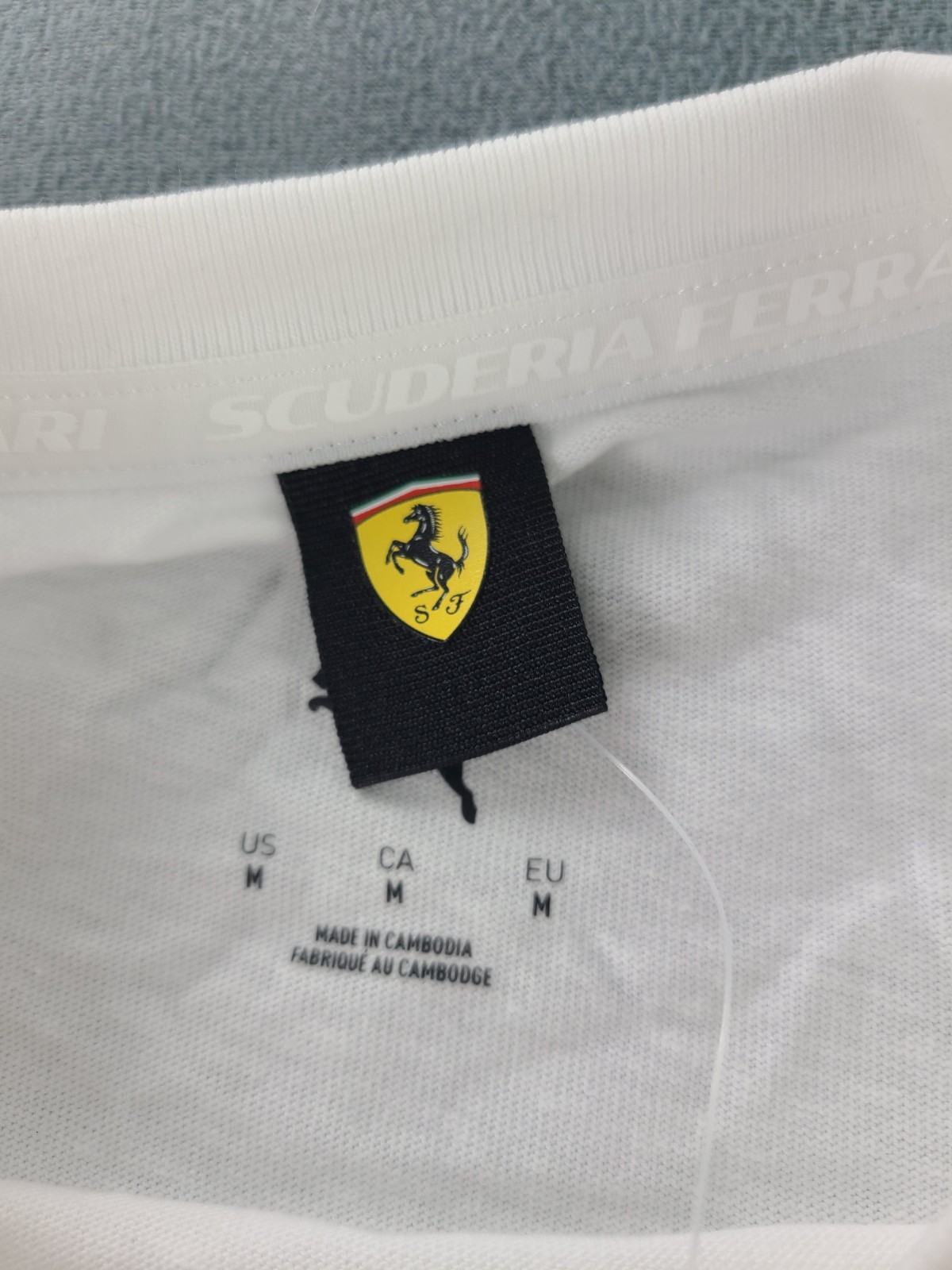 PUMA Scuderia Ferrari F1 Racing Graphic White T-Shirt Men's Size Medium NWT gallery