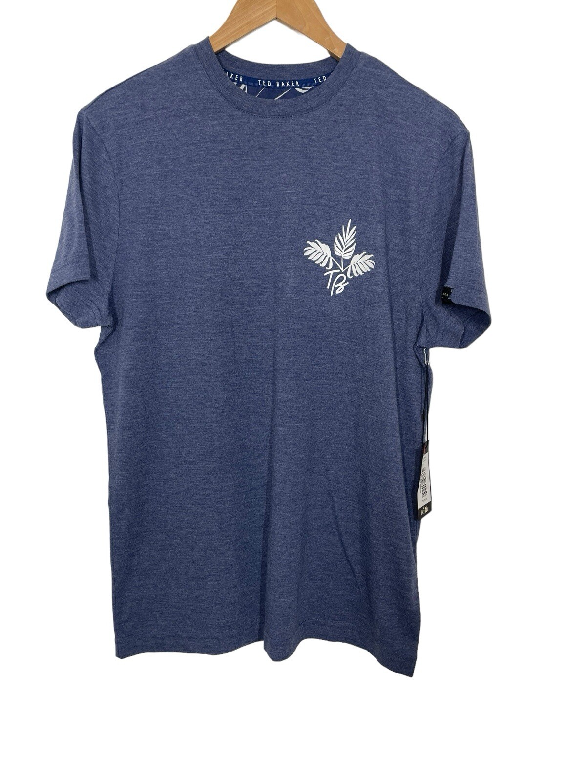 Ted Baker Men's T Shirt Size Medium Blue Short Sleeve Crew Neck NWT gallery