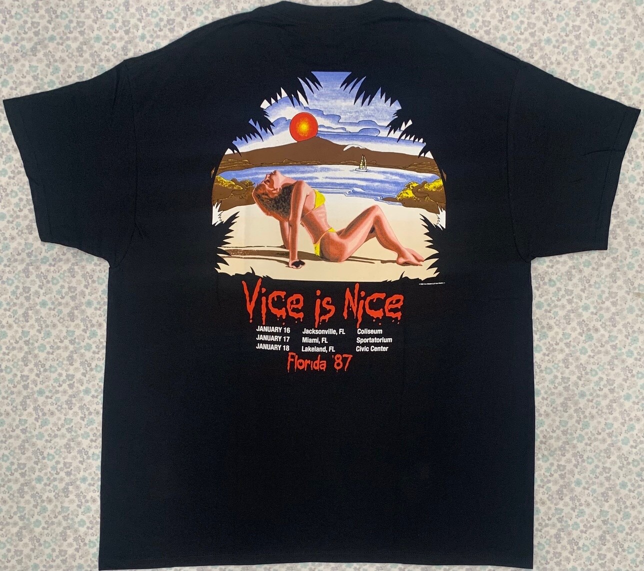 IRON MAIDEN ATTRACTIVE T-SHIRT, VICE IS NICE OFFICIAL MERCHANDISE MD gallery