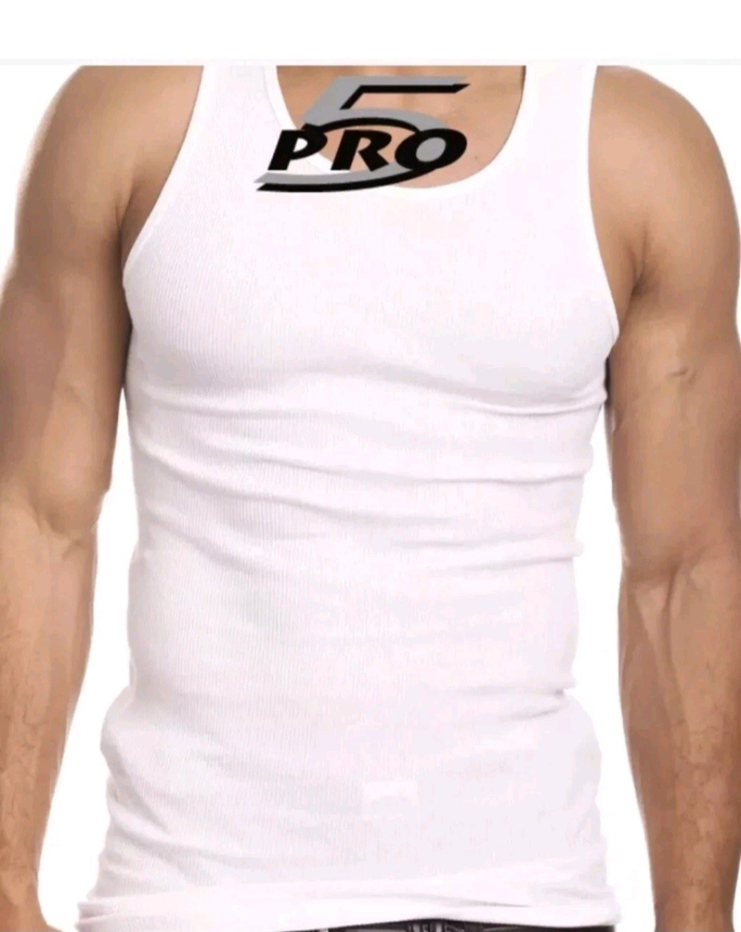 3 PACK PRO 5 MENS A-SHIRTS COTTON UNDER SHIRT WIFE BEATER S-5XL gallery