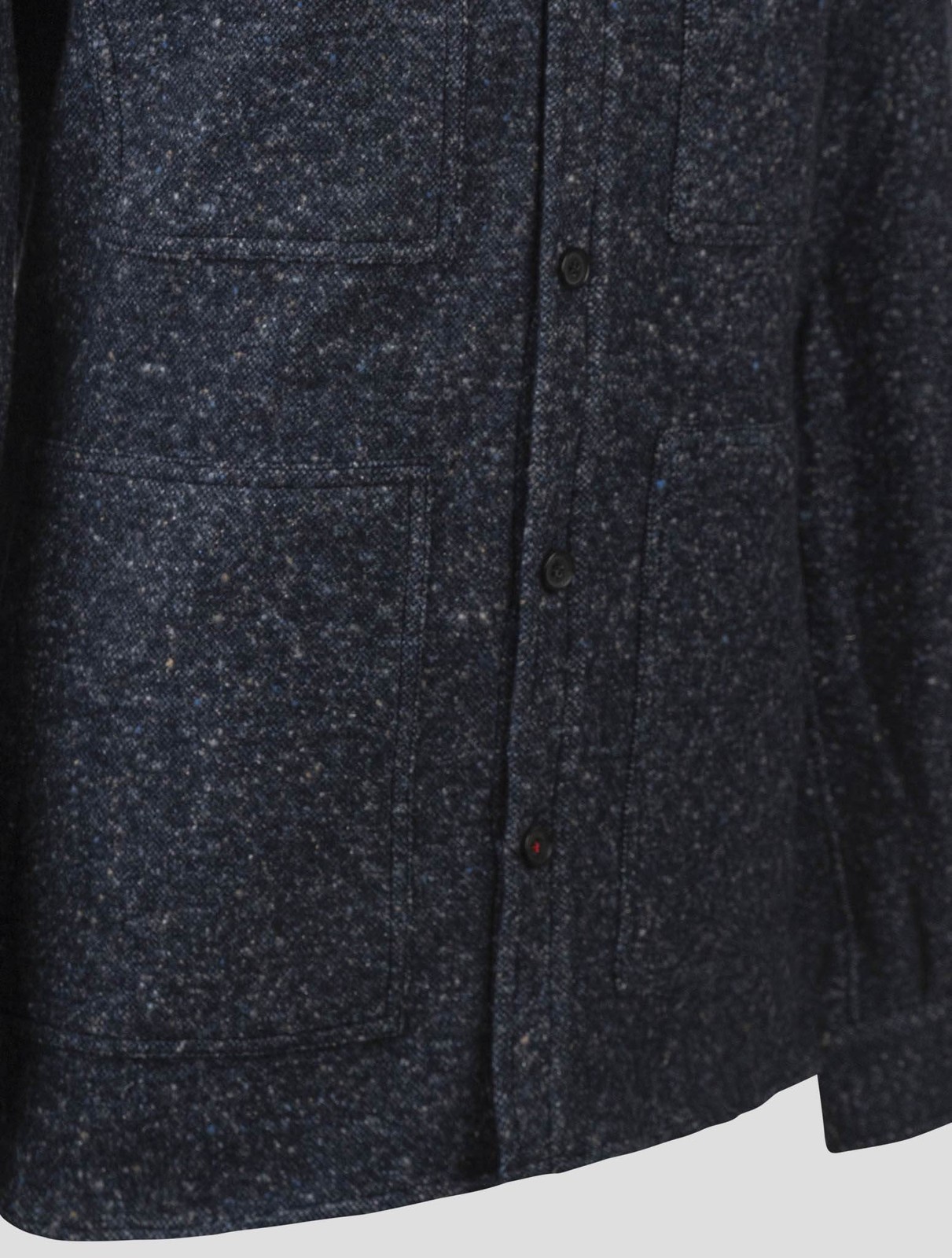 NEW ISAIA BLUE VIRGIN WOOL CASHMERE SILK COTTON OVERSHIRT EU 56 - US 46 - 2XL I gallery