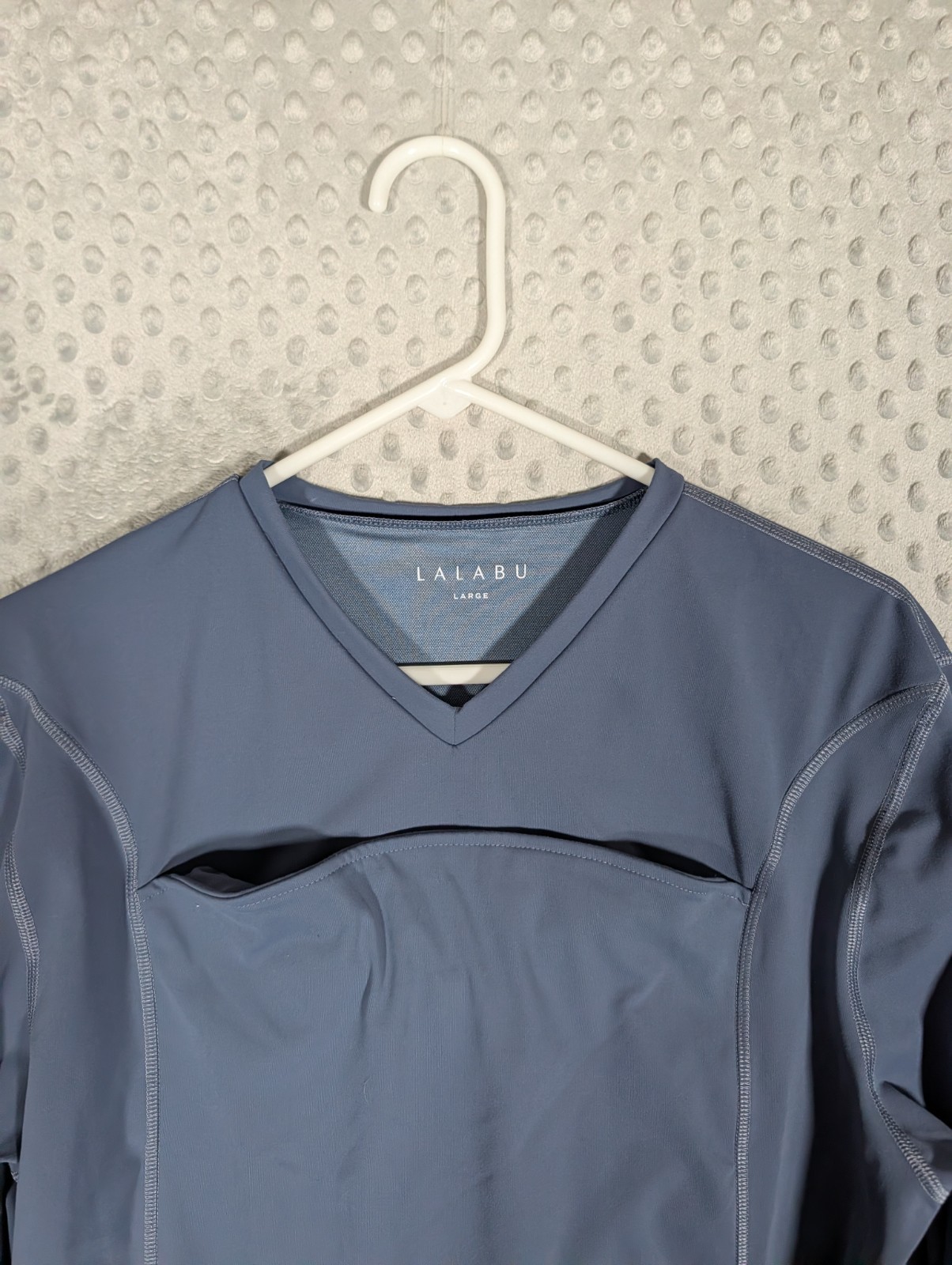 Lalabu Dad Shirt Men's Large Blue Baby Carrier Kangaroo Pouch Newborn Infant gallery