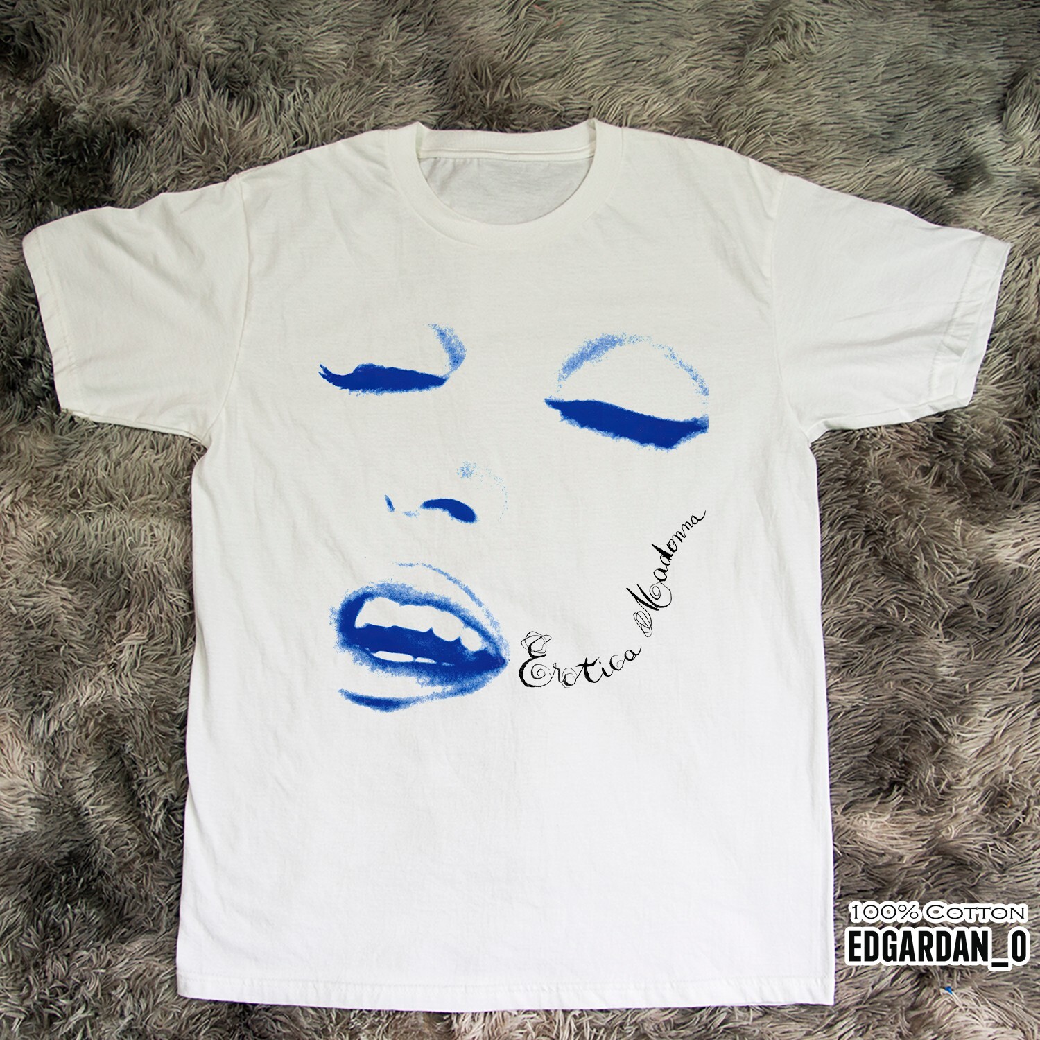 Madonna - Erotica White Unisex T-shirt Full Size S-5XL Free Shipping gallery