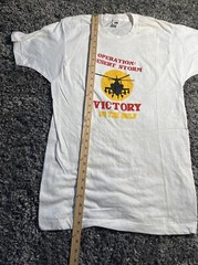 Vtg 90s Operation Desert Storm Victory In The Gulf L Shirt Single Stitch USA NOS