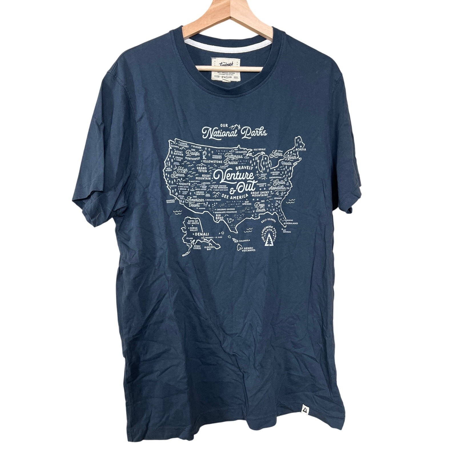 The Landmark Project National Park T-shirt Size Large 100% Organic Cotton gallery