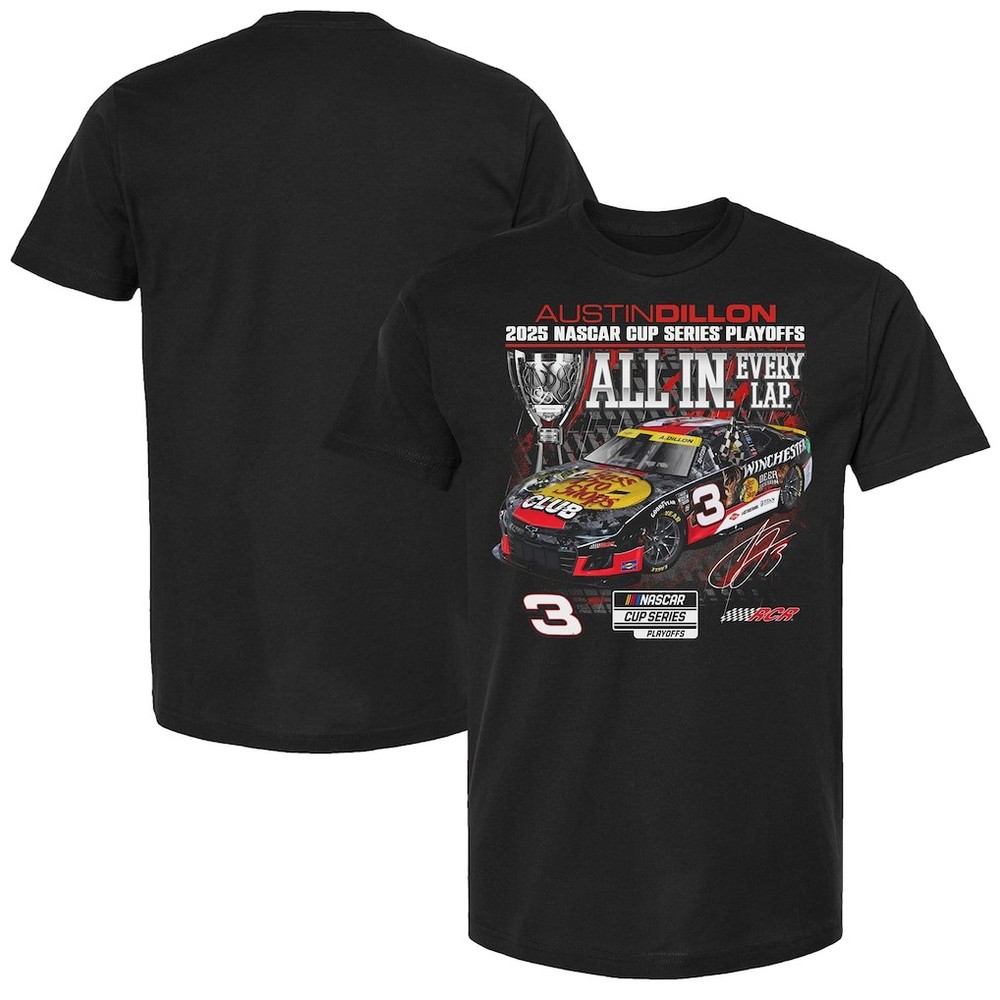Austin Dillon Cup Series Playoffs 2025 Racing Fan T Shirt Graphic Tee