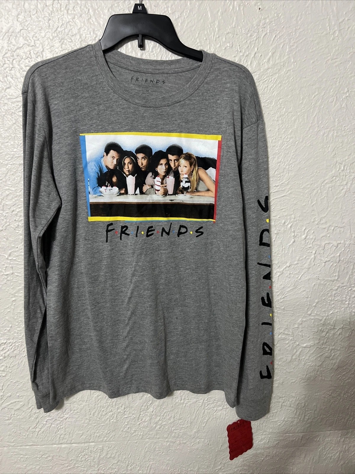NWT - Official Friends TV Show Unisex Long Sleeve T-Shirt - Gray - All Sizes gallery