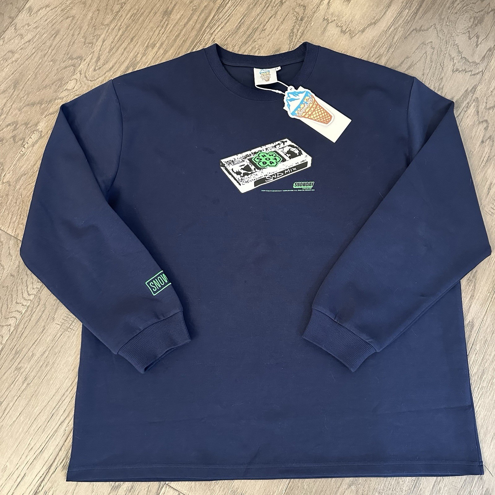 Snowday Blue Sweatshirt – Brand New With Tags – Sz L – Long Sleeve $60 Tag