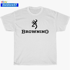 New Shirt Browning Firearms Compa Logo Black/Navy/White/Grey Men’s T-Shirt S-5XL