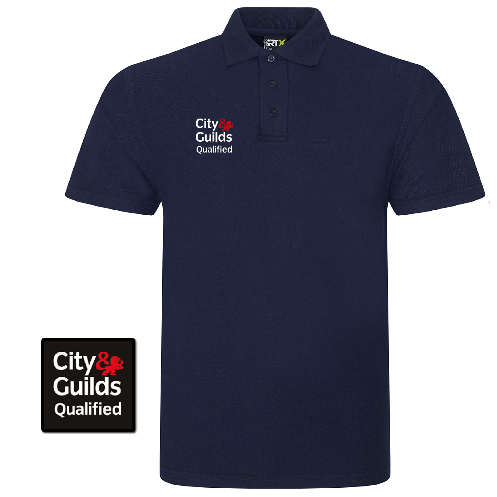 City & Guilds Polo shirt- embroidered with logo. work wear customised gallery