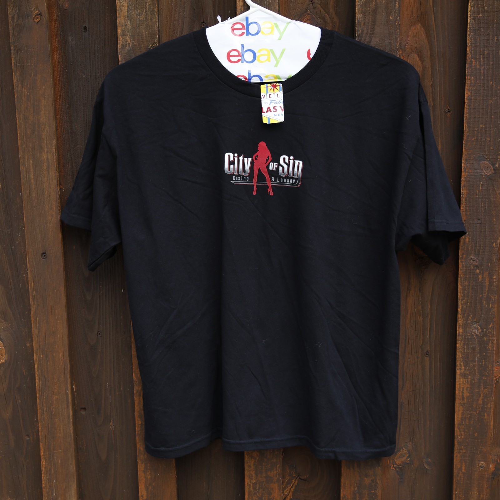 ODM AUTHENTICS CITY OF SIN CASINO & LOUNGE LAS VEGAS T SHIRT NWT 2XL RARE NEW gallery
