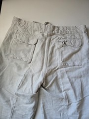 GAP LINEN COTTON OFF WHITE/ CREME PANTS MENS XL DRAWSTRING