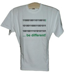 T-Shirt Fun IT Programmierer ” be different ” S – 4XL schwarz oder weiss # 0002