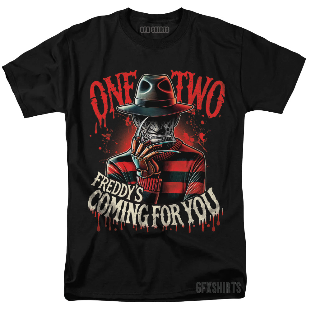 Freddy Krueger Nightmare on Elm Street Horror Holloween Movie Graphic T-Shirt