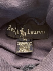 Ralph Lauren Turtle Neck Men’s Size Medium Vintage Blue Long Sleeve Preppy