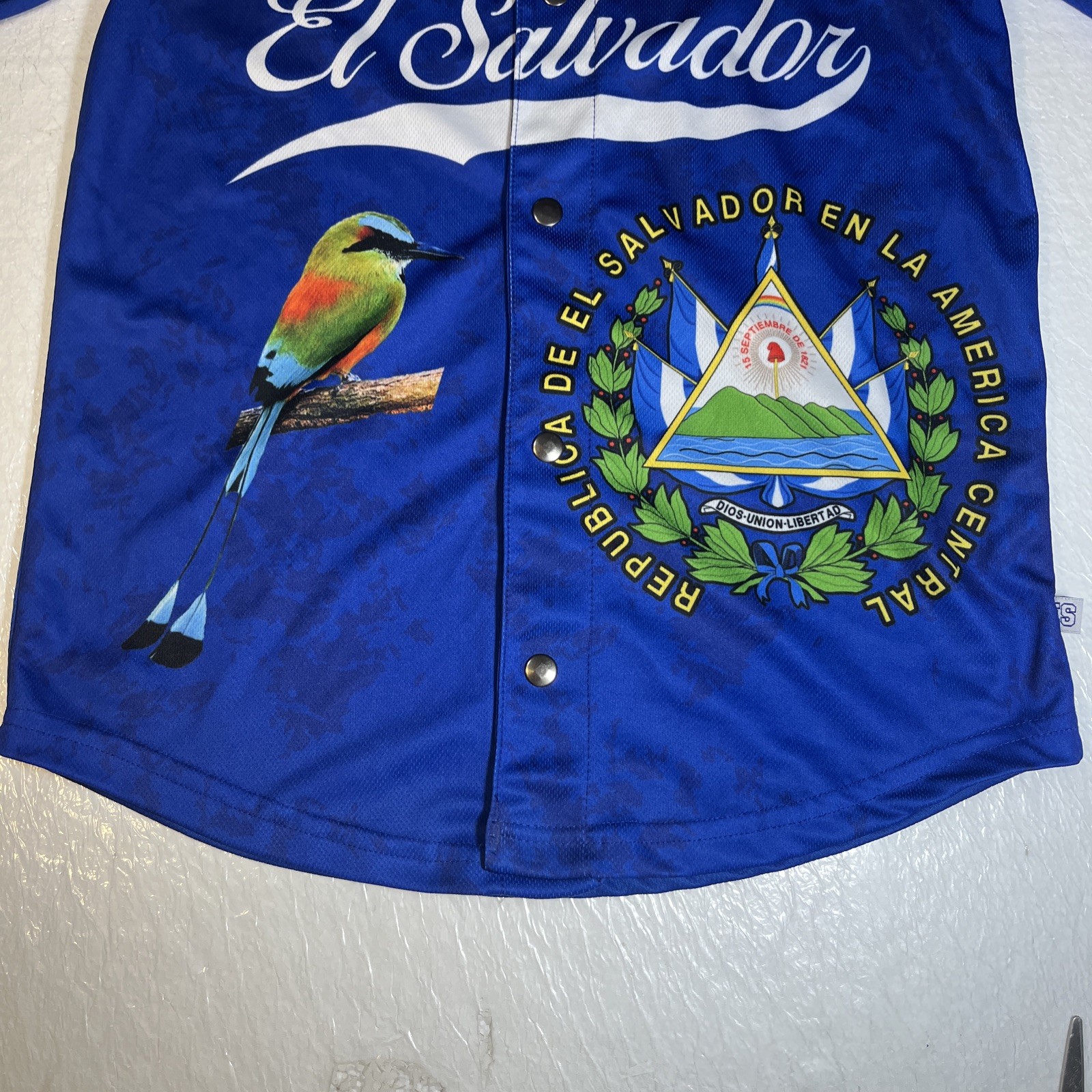 EL Salvador Baseball Shirt Size M All Over Print gallery