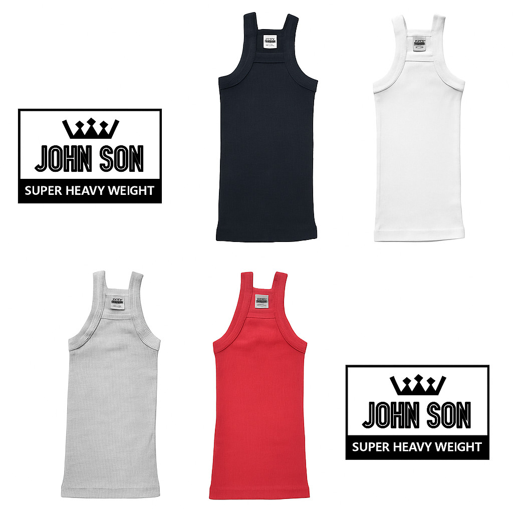 Men's G-unit Tank Top [JOHN SON] Muscle Square Cut Super Heavy Weight [ Single ] gallery