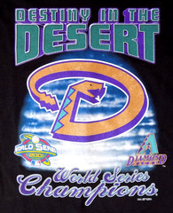 Arizona Diamondbacks 2001 World Series Champions Vintage T Shirt L Murina New