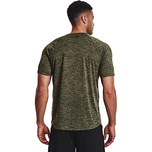 1326413 Under Armour Men's Tech 2.0 Short-Sleeve T-Shirt Marine OD Green/Black M gallery