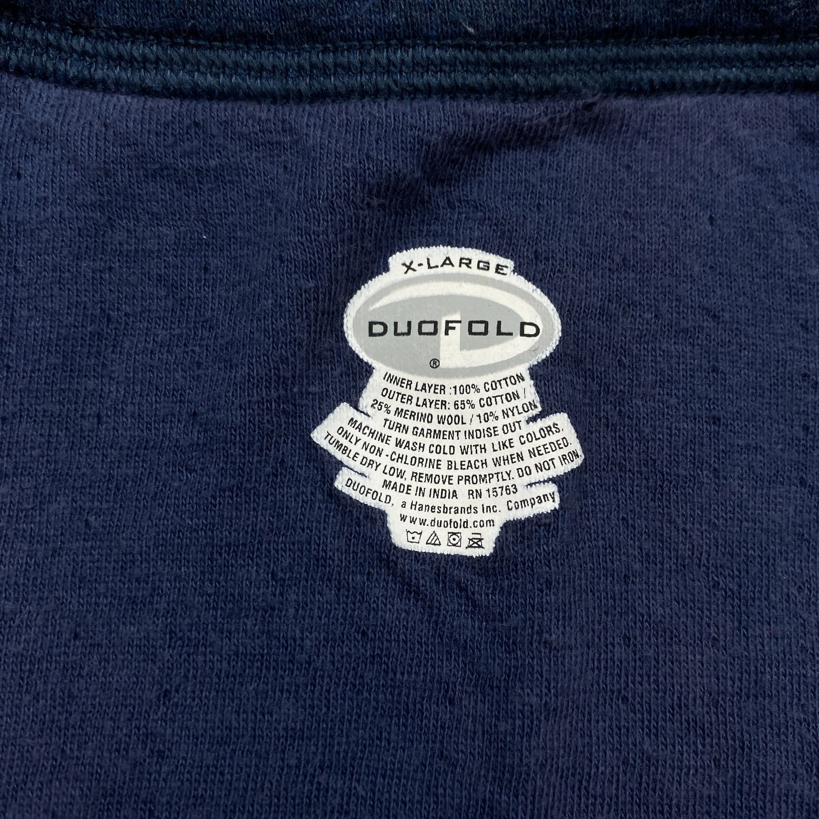 Duofold Shirt Extra Large Blue Wool Two Layer Prep Base Hike Merino Outdoors Men gallery
