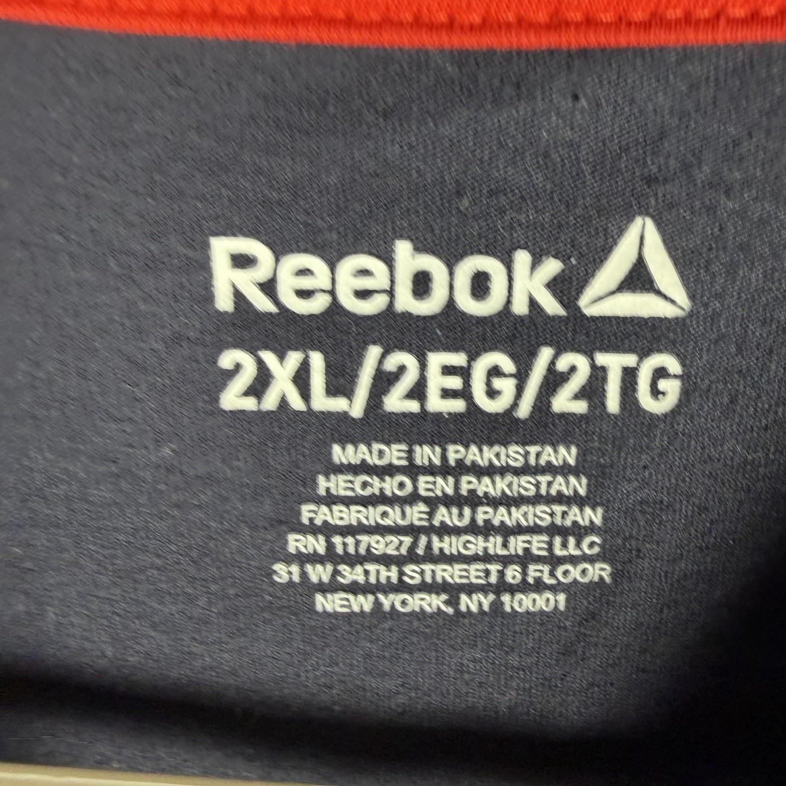 Reebok Mens T Shirt 2XL Blue AOP Graphic Tee Short Sleeve Skater Sports Classic gallery