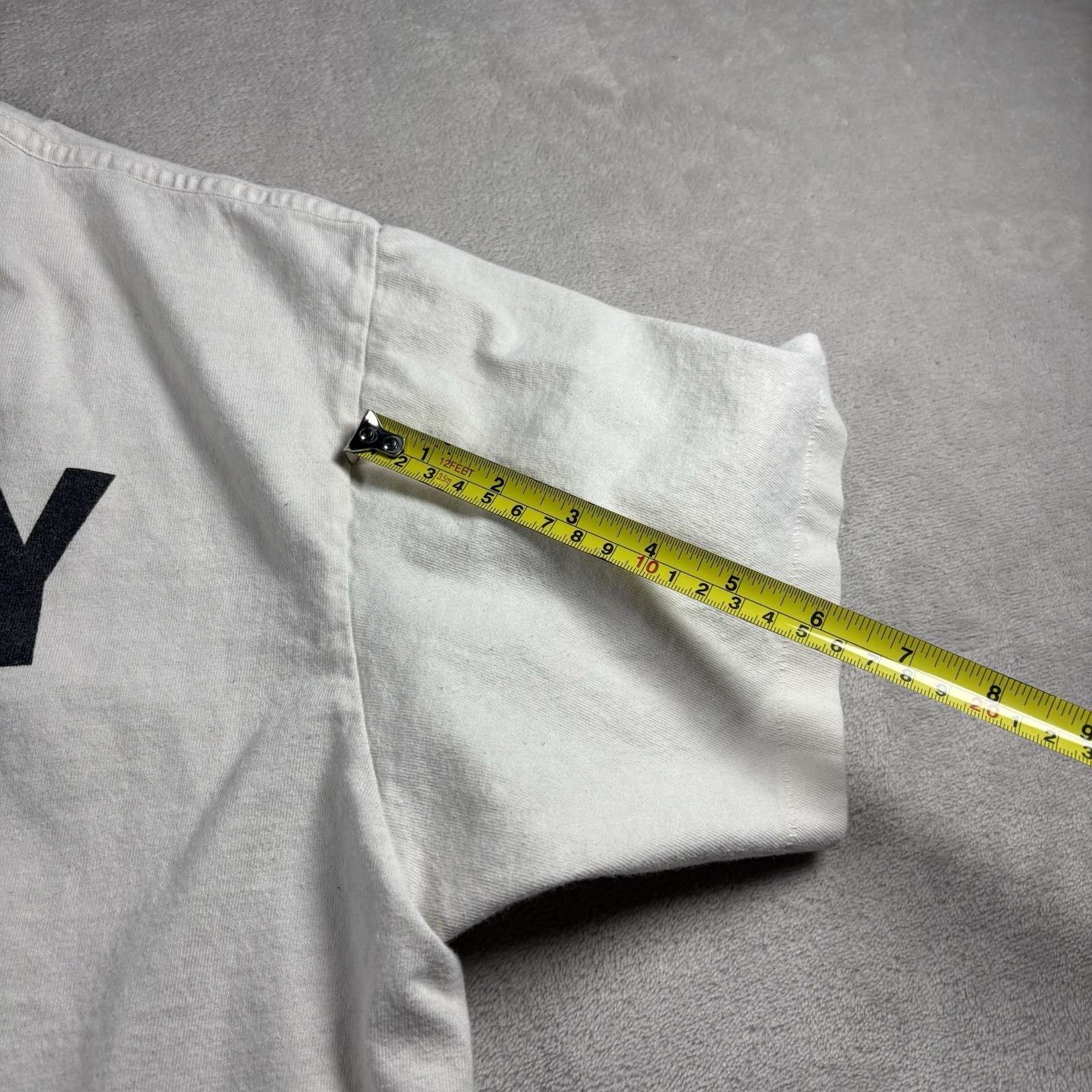 Gallery Dept Shirt Men’s S Beige Hollywood CA Double Sided Logo Streetwear #6A gallery