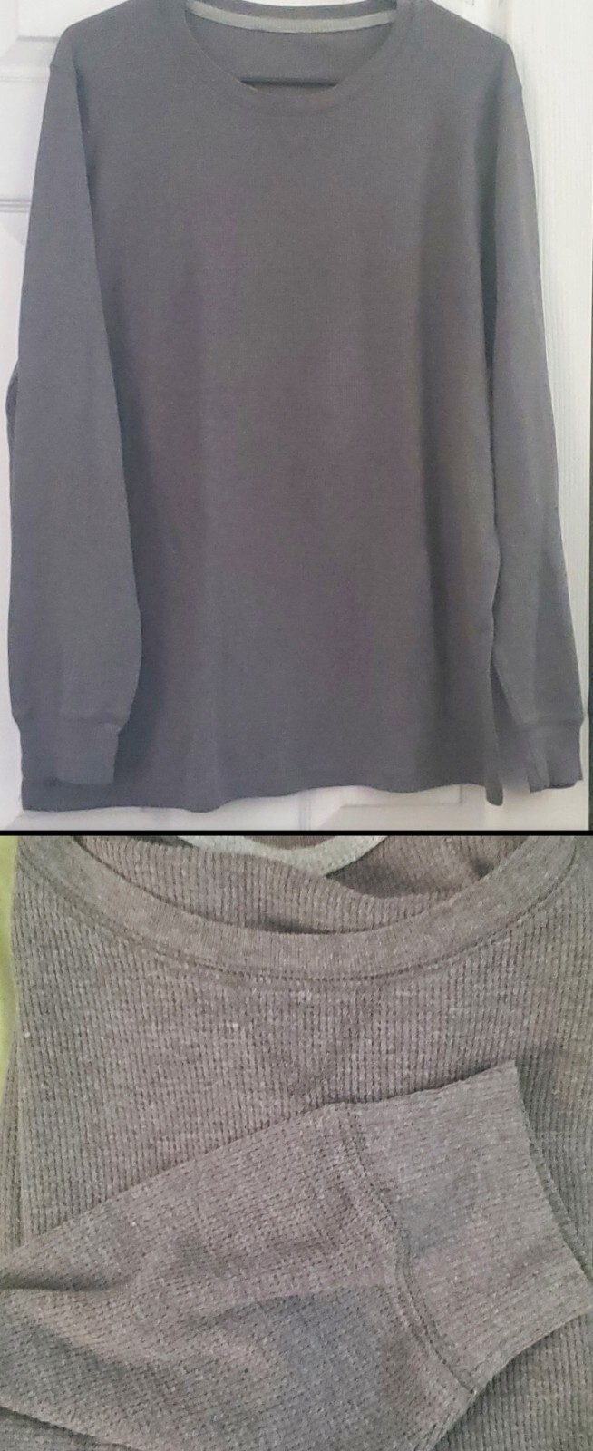 Lot (6) Men's Med LongSleeve TShirts (5Thermal, 1Reg): GAP, RuggedTrails,Etc gallery