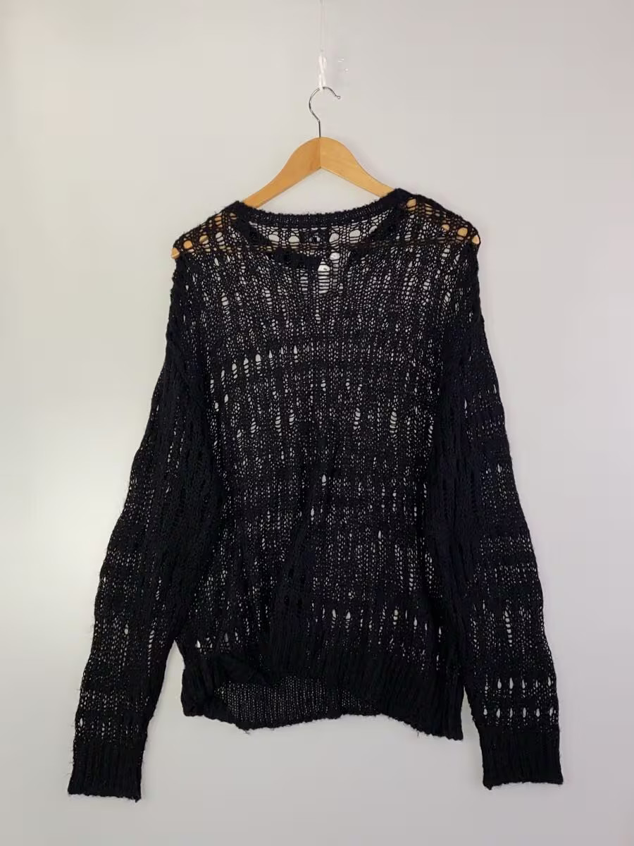 BEAMS Knit Sweater (Lightweight) Size M Nylon Black 11-15-1719-803 gallery