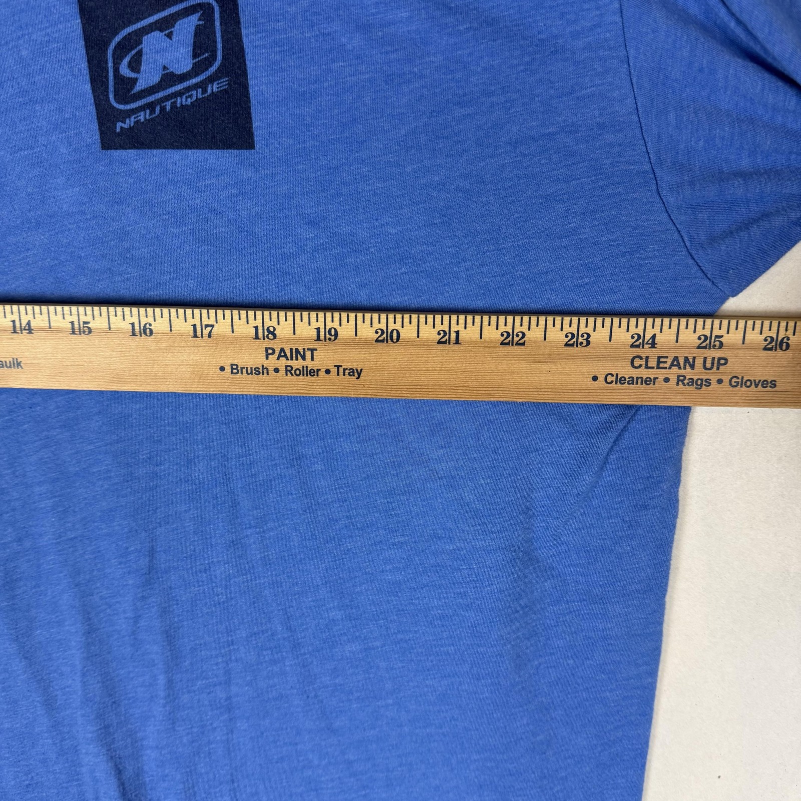 Nautique Shirt Mens 2XL Blue Surfing Riding Skiing Boat Graphic Tee Back Print gallery
