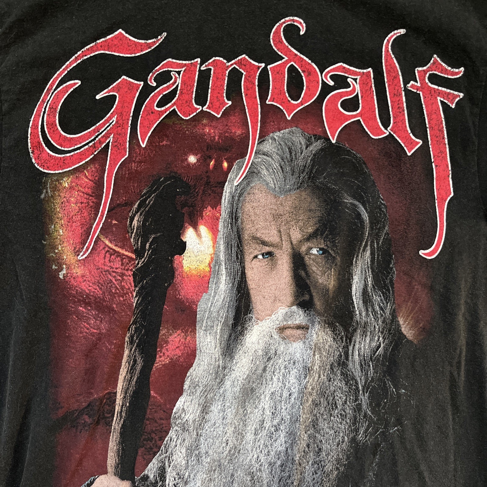 The Lord Of The Rings Gandalf American Thrift T Shirt Mens S Black Short Sleeve gallery