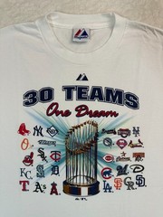 Vintage Y2K MLB Major League Baseball Commissioner’s Trophy Majestic T-Shirt, XL