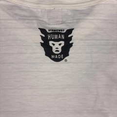 HUMAN MADE BBC Nigo Chains Graphic Logo White Short Sleeve T-Shirt Size L