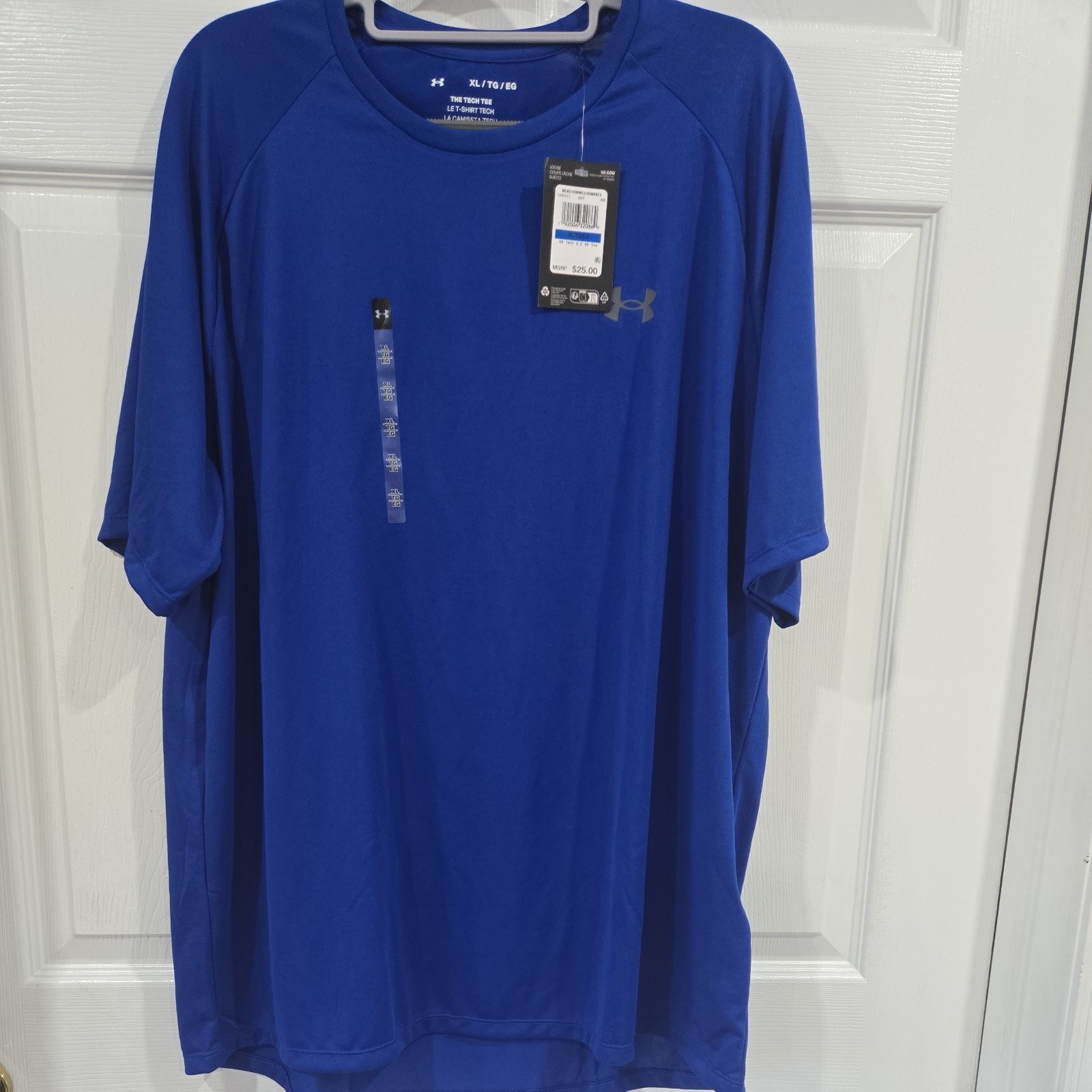 New With Tags Under Armour Men's Shirt Blue XL Short Sleeve UA Tech 2.0 gallery