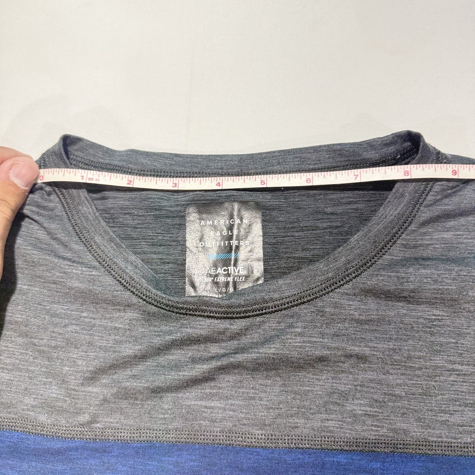 American Eagle Men's Active Legend Colorblock Tee Blue Size Large gallery