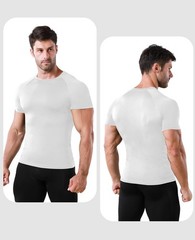 Men’s Compression Shirts 3 Pack, Compression Shirts for Men Short Sleeve Athl…