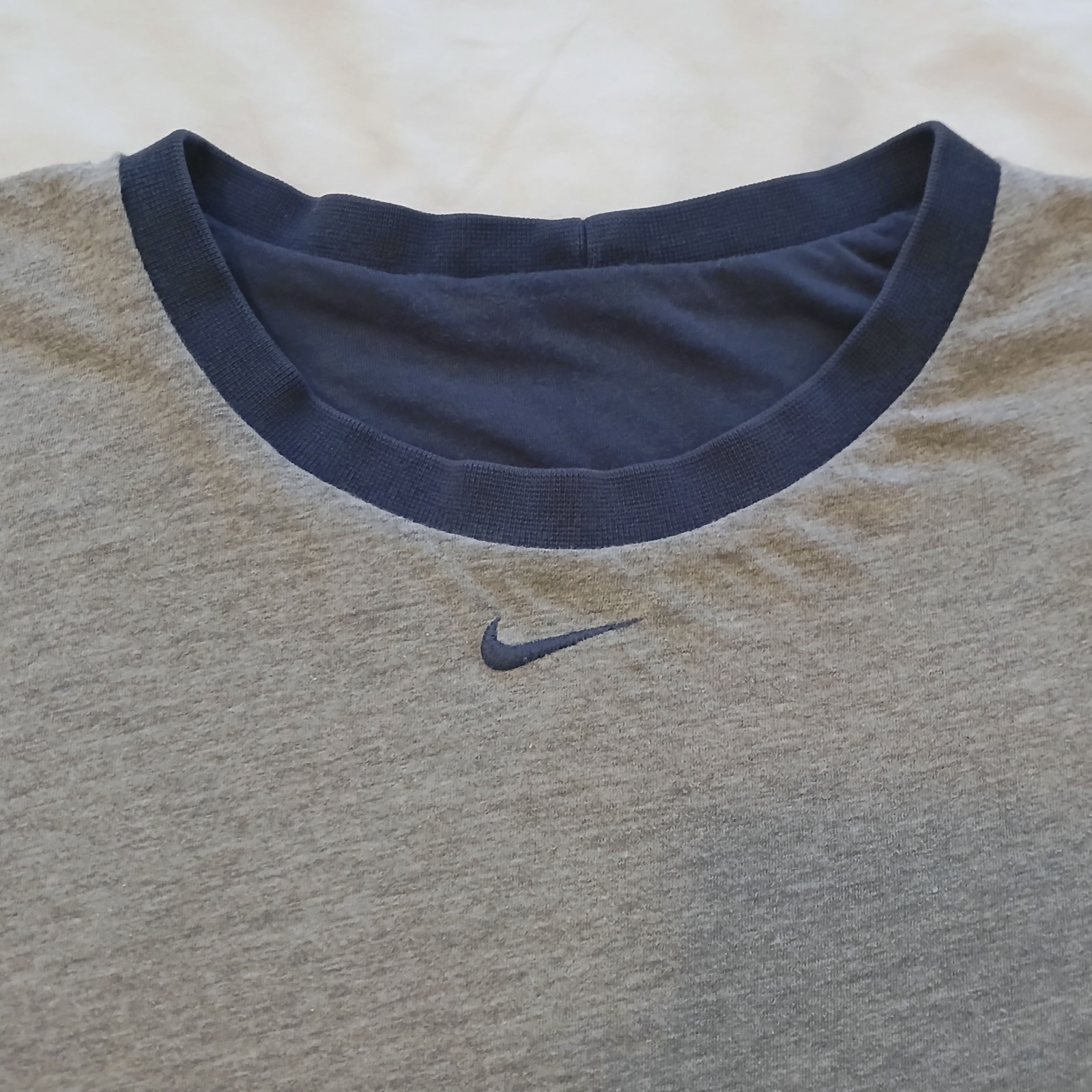 Vintage Nike Reversible Long Sleeve Shirt Mens Large Gray And Blue Heavyweight gallery