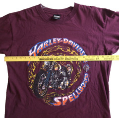 VTG Harley Davidson Spellbound Flame T-shirt Size XL Single Stitch USA Fun Wear