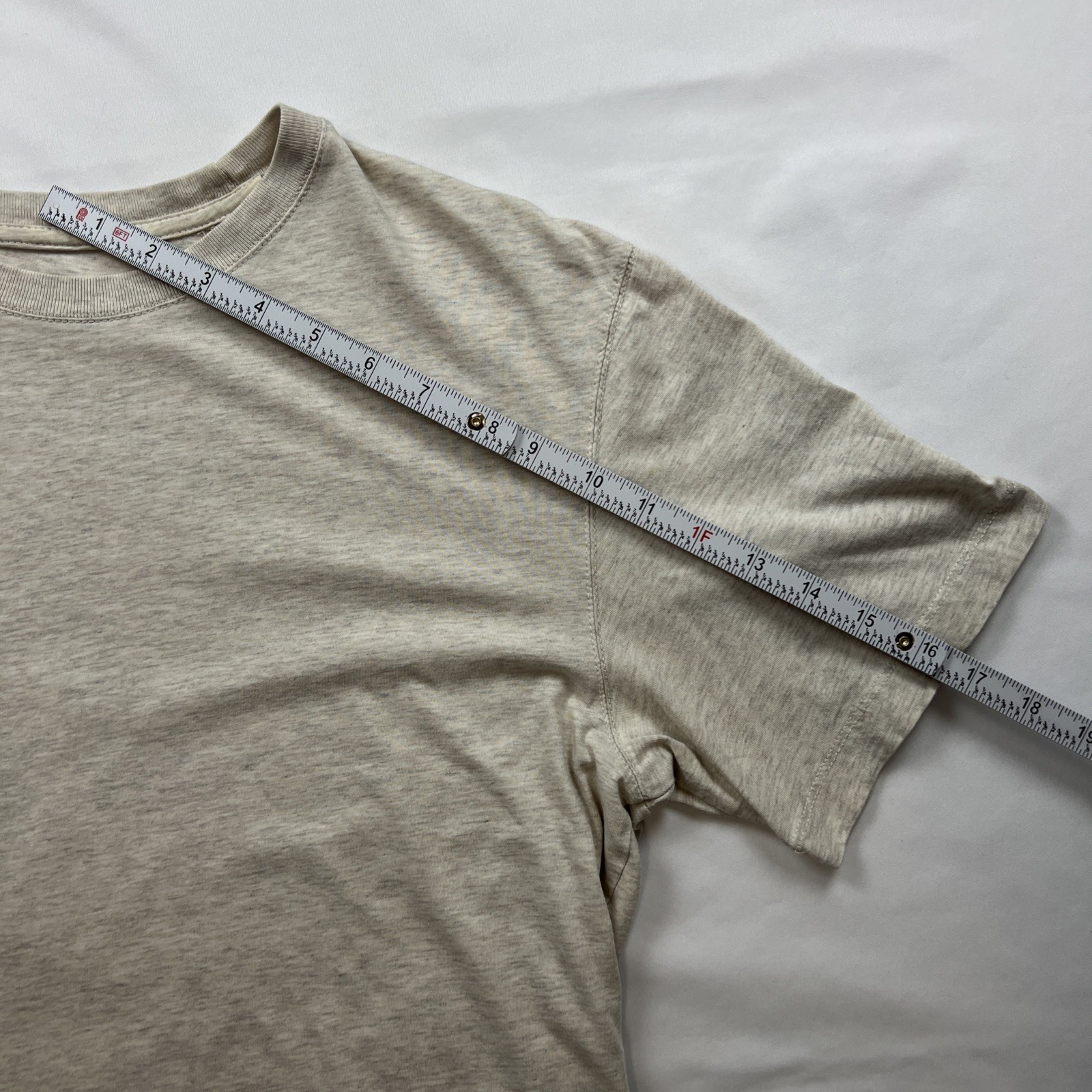 Sonoma Short Sleeve Crew Neck Cotton Tee Oatmeal Beige T Shirt Mens Size M - EUC gallery