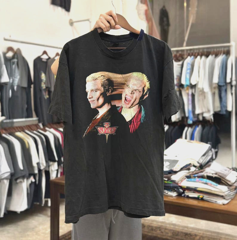 Spike Buffy the Vampire Slayer T-Shirt 2000s Cult TV Villain Tee S-5XL