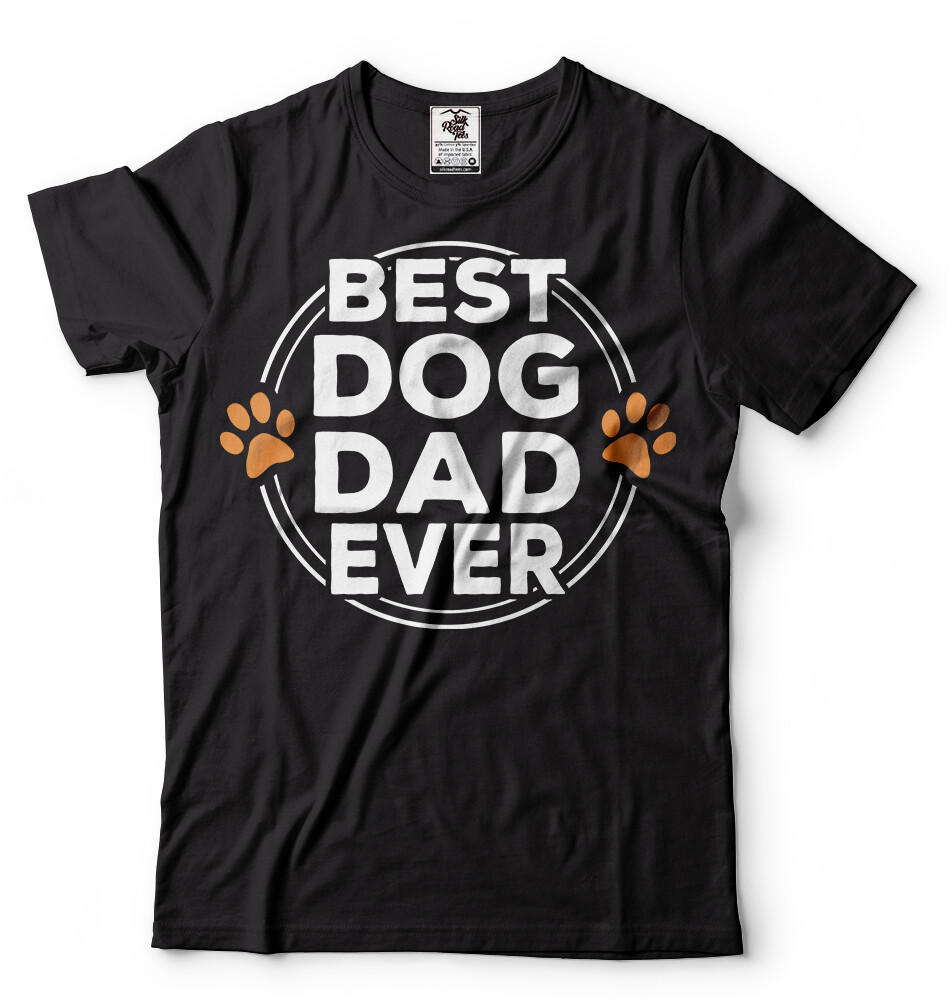 Dog Dad T-shirt Dogfather Shirt Dog Lover Pet T-shirt Mens Gift Fathers day Tee