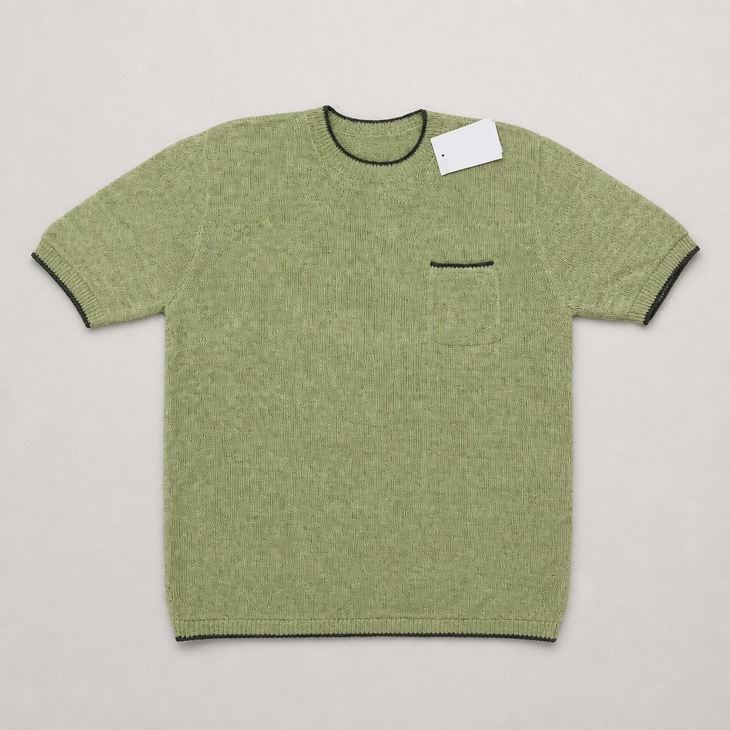 Knit 100% Linen T-Shirt for Men Size L NWT gallery