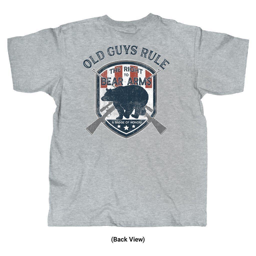 New Old Guys Rule “The Right To Bear Arms” Men’s T-Shirt, Choose Size