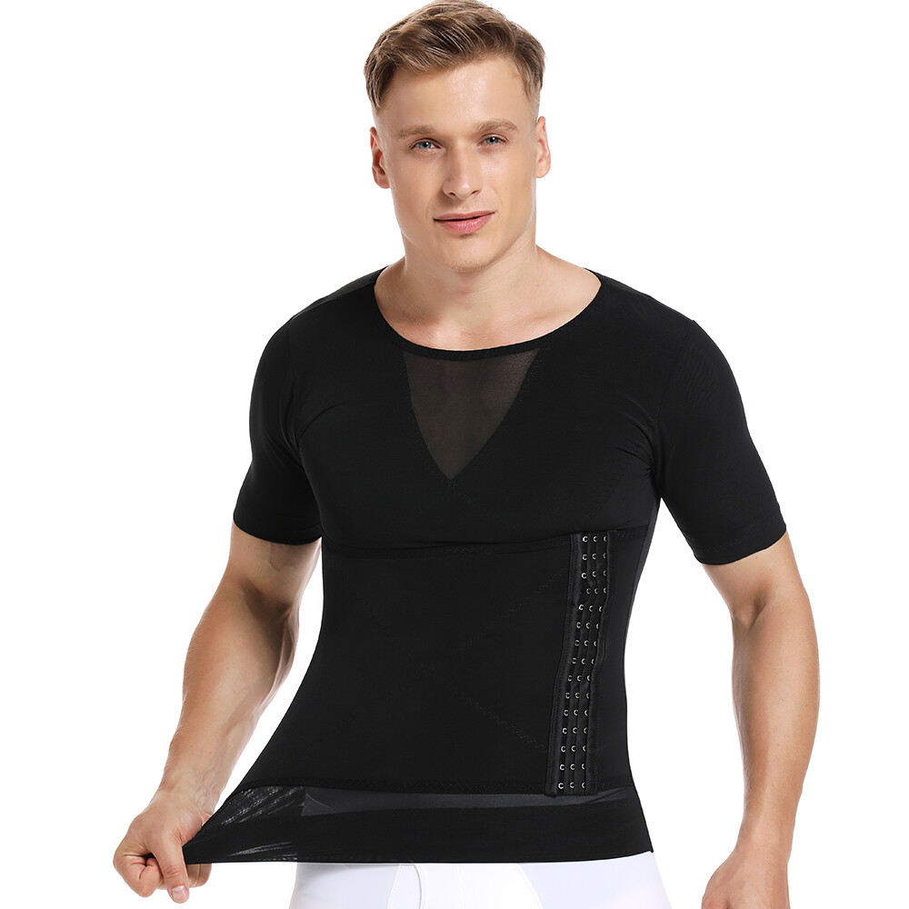 Men Slimming Body Shaper Vest Abs Abdomen Compression Shirts Fitness Tank Tops gallery