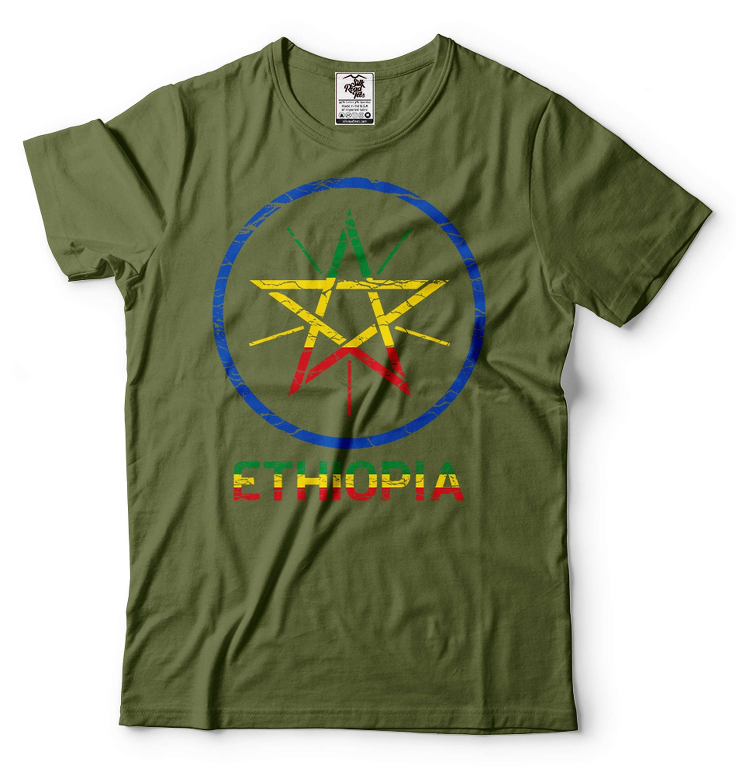 Mens Ethiopia shirt Ethiopian Shirt Ethiopian Gifts Ethiopia Patriotic Flag Tee gallery