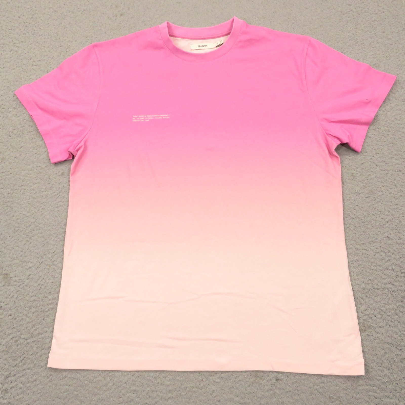 Pangaia Shirt Mens Medium Blush Hot Pink Ombre Fade Peppermint Minimalist Eco gallery