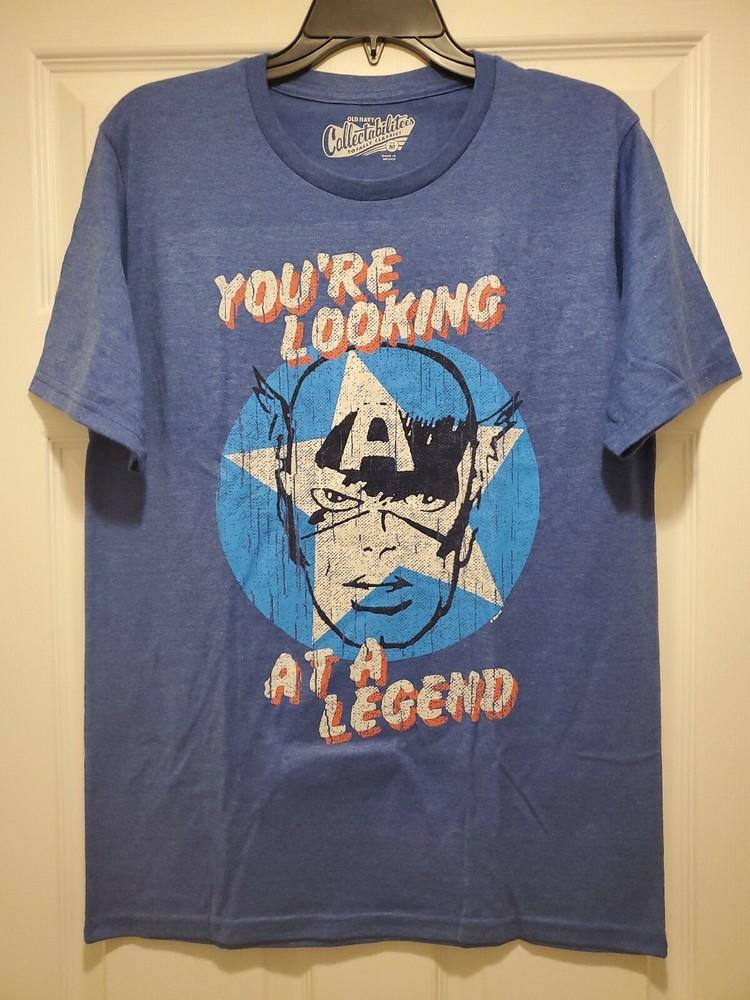 New Captain America You’re Looking at a Legend Mens Medium Soft Comfy T-shirt