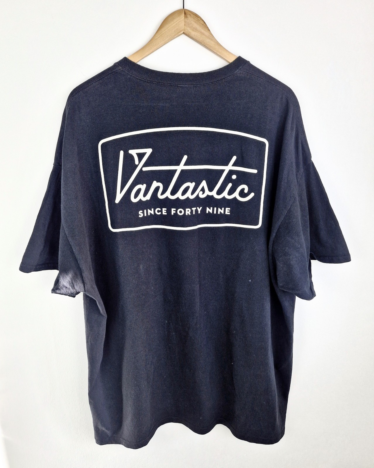 Vans Mens T Shirt XL Black Logo Graphic Short Sleeve Oversized Fit Summer